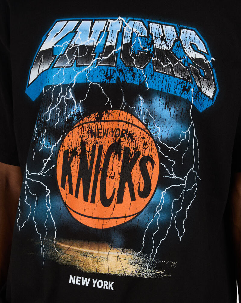 Mitchell  Ness New York Knicks Lightning T-Shirt SS21262-NYBLCK Black 3