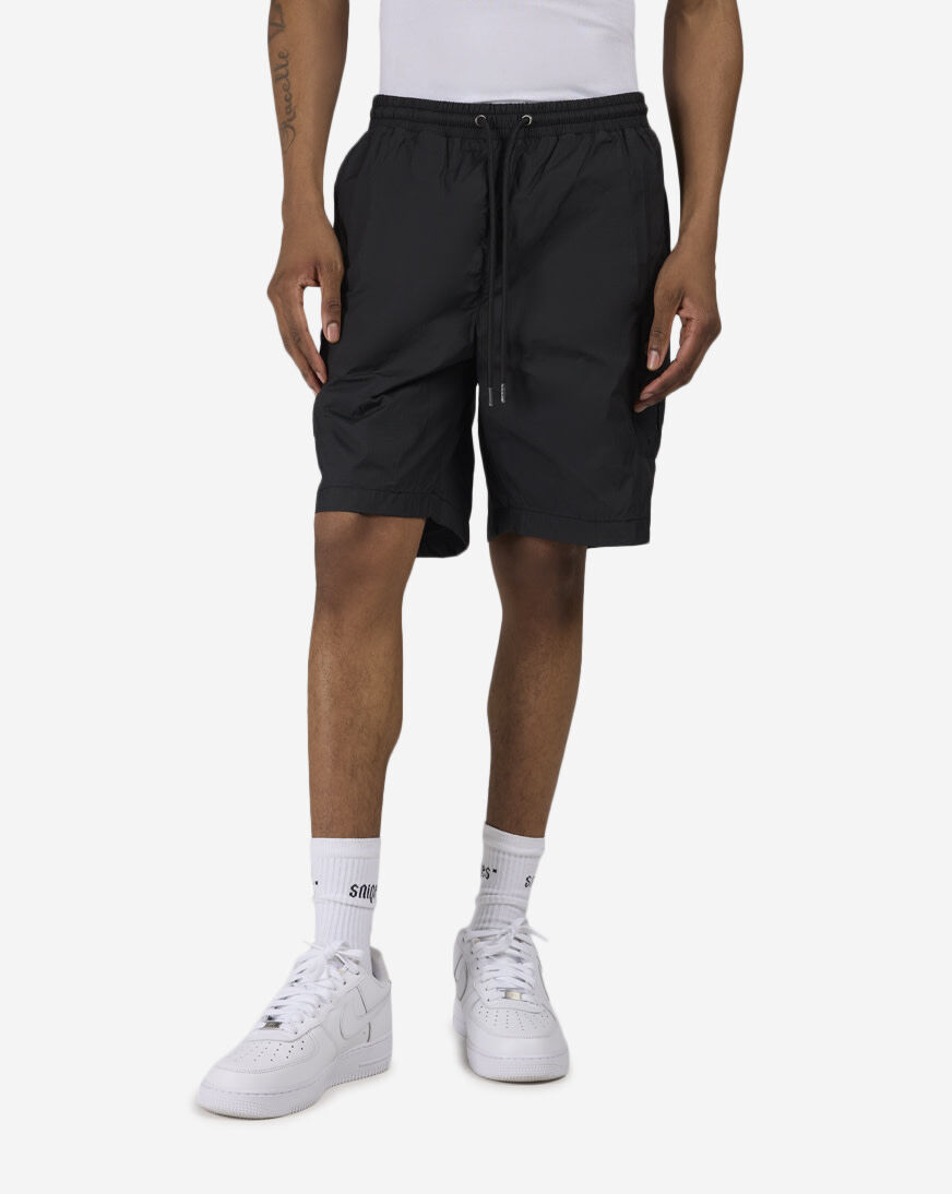 Shop SNIPES Waxed Nylon Shorts SS26-MA016-001 black | SNIPES USA