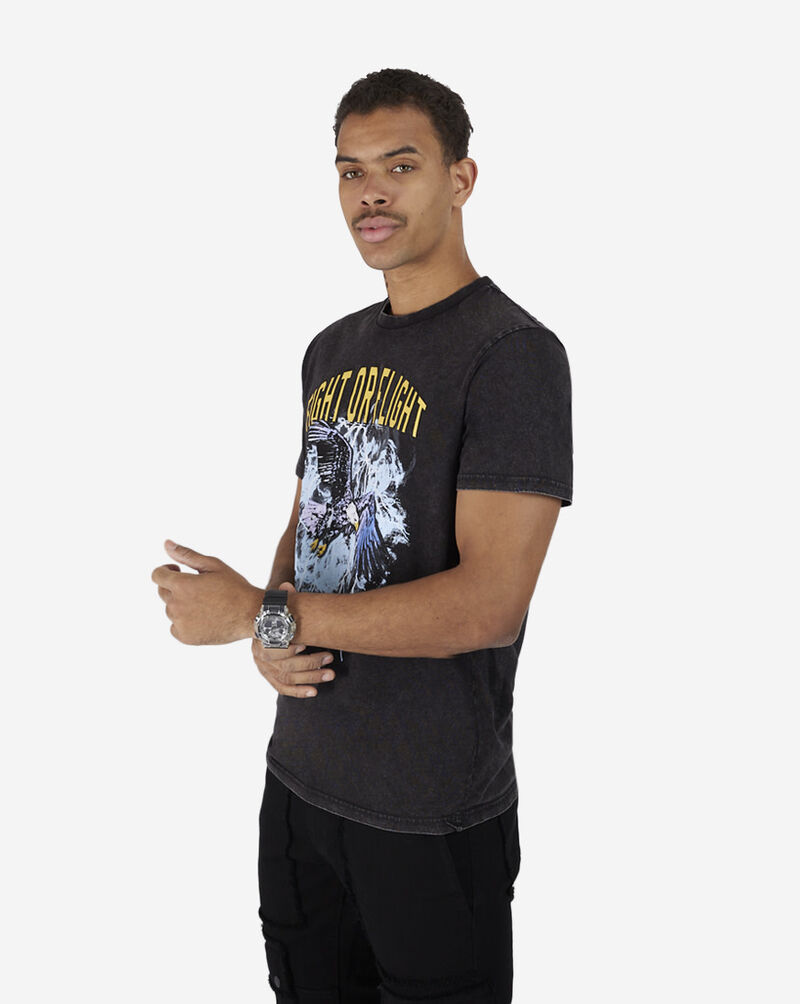 Graphic Tees Fight or Flight Eagle Tee MTUS034A Black 2