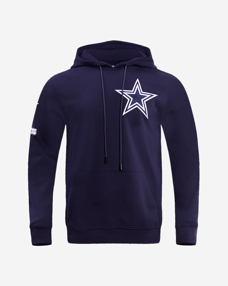 PRO STANDARD Dallas Cowboys Classic Chenille Double Knit Pull Over Hoodie FDC5410295-MDN Blue 1