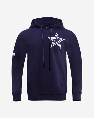 Dallas Cowboys Classic Chenille Double Knit Pull Over Hoodie