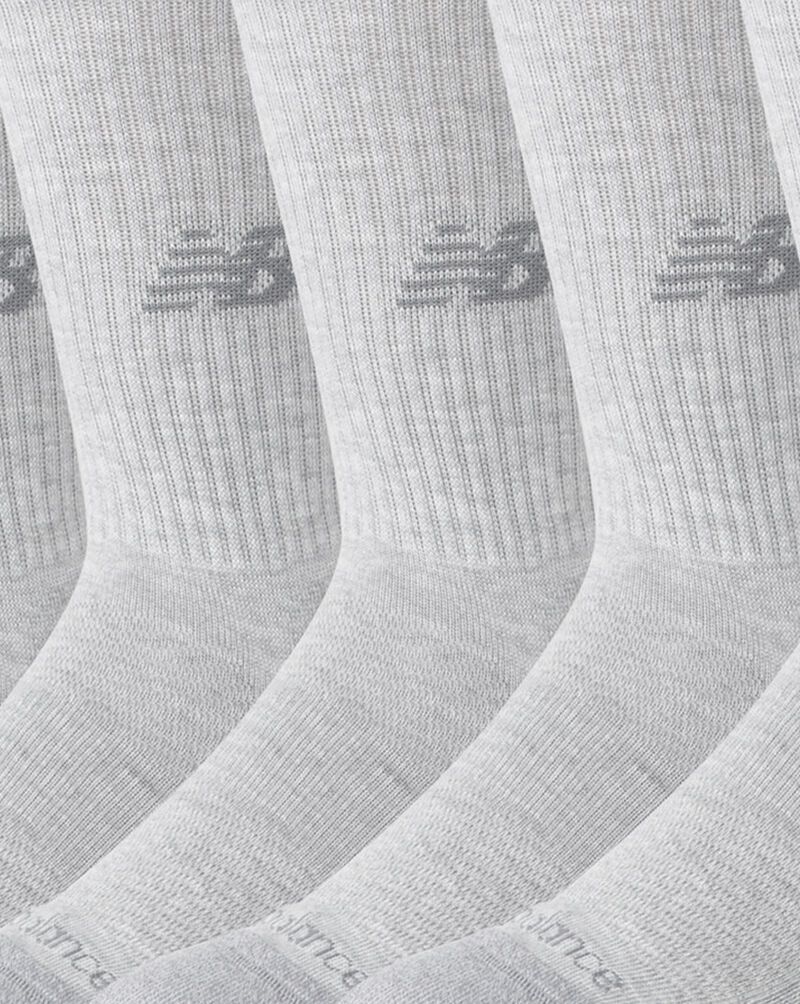 New Balance Active Crew Socks 6 Pack LAS65201AGT Grey 2