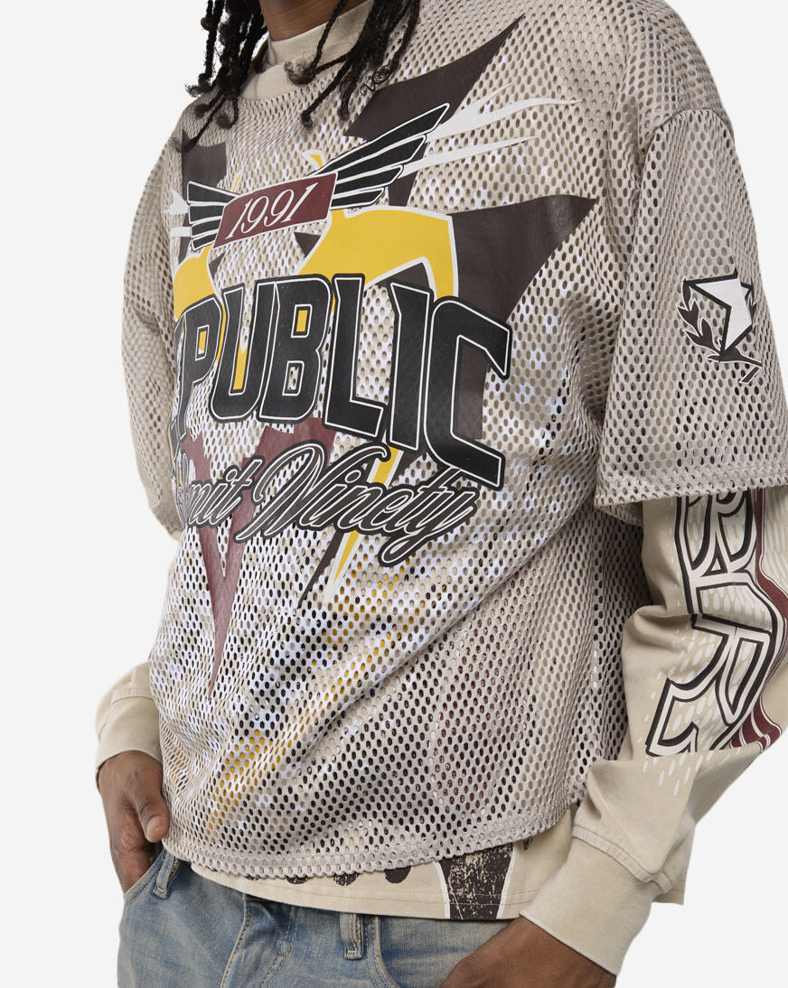 Shop Smoke Rise Republic Mesh 2-FER Long Sleeve Tee KT26S451SN-CAS