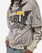 Smoke Rise Republic Mesh 2-FER Long Sleeve Tee KT26S451SN-CAS cream 3