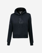 Los Angeles Dodgers Triple Black Cropped Pullover Hoodie 