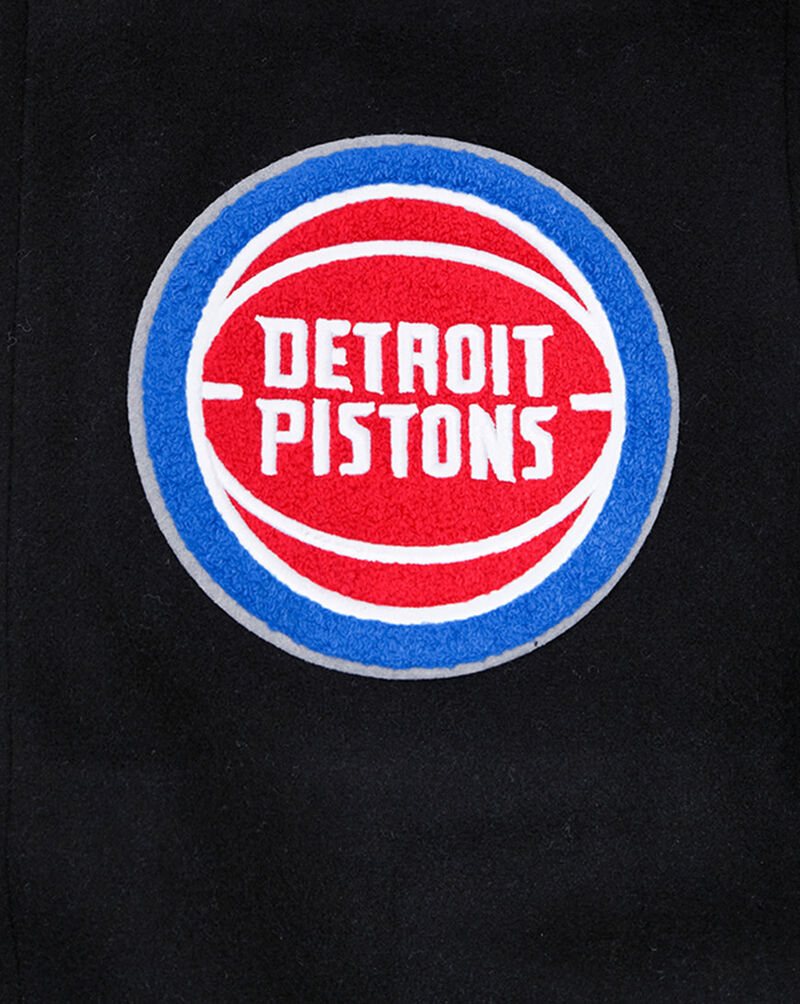 Pro Standard Detroit Pistons Logo Varsity Jacket  BDP651680 Black 4