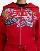 Sticker Mashup Full-Zip Hoodie
