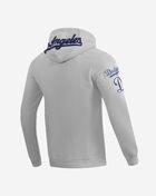 PRO STANDARD Los Angeles Dodgers Classic Chenille Double Knit Pull Over Hoodie LLD531601-GRY Grey 3