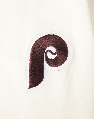 Big Girls' Philadelphia Phillies Retro Classic Rib Fleece Crewneck