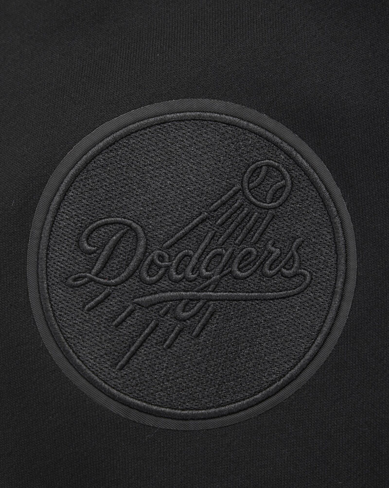 PRO STANDARD Los Angeles Dodgers Neutral Drop Shoulder Fleece Pullover Hoodie LLD537022-BLK Black 4