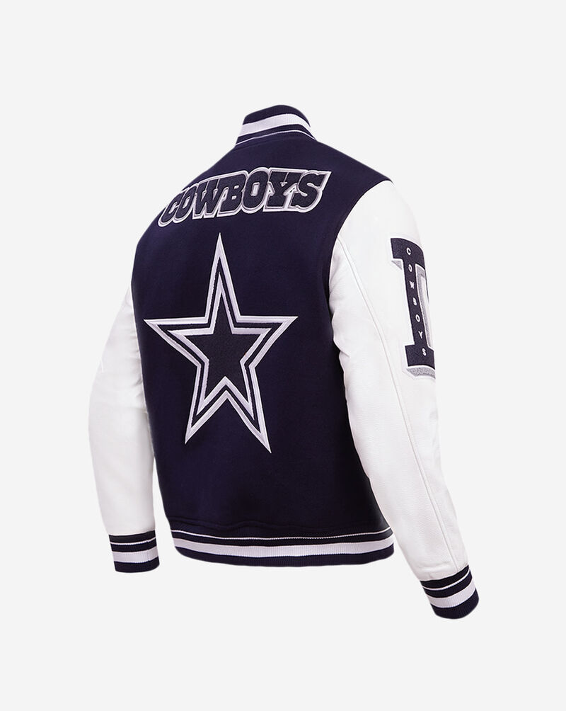 PRO STANDARD Dallas Cowboys Mash Up Rib Wool Varsity Jacket FDC6410583-MNW Blue 3