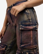 Colored Washed Cargo Denim