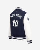 Big Boys' New York Yankees Retro Classic Rib Wool Varsity Jacket