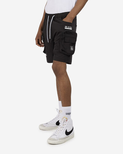 Front Pocket Nylon Shorts