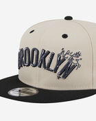 9Fifty Brooklyn Nets Team Art 2-Tone Snapback Hat