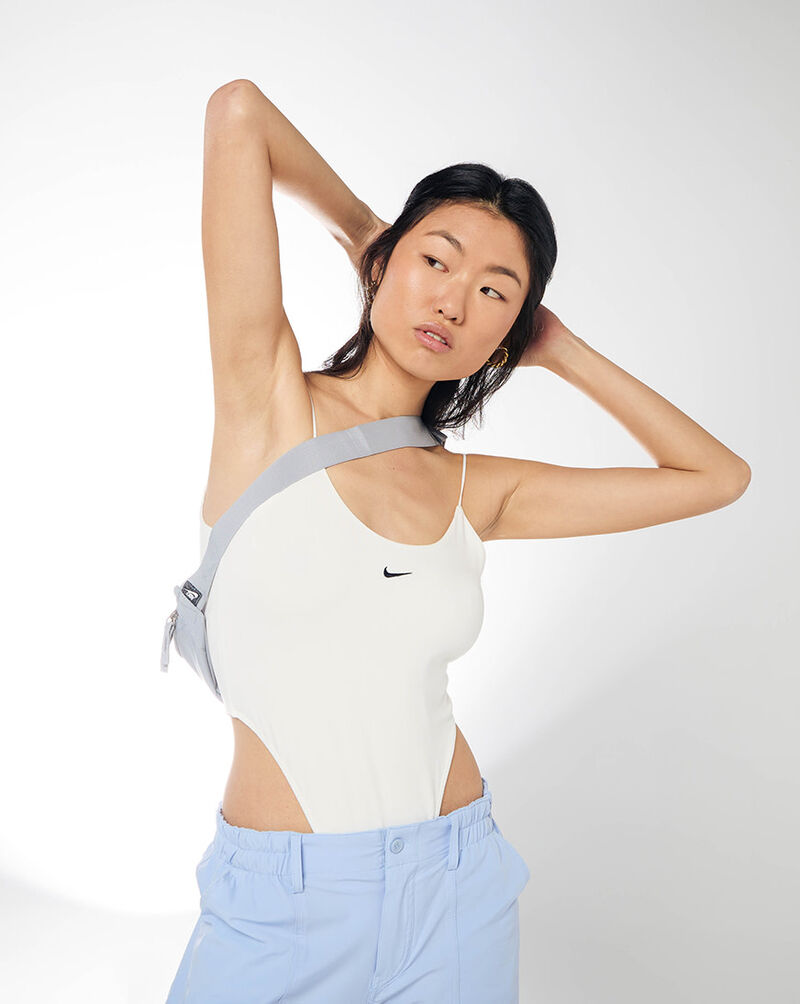 Shop Nike NSW Chill Knit Cami Bodysuit FN3658-133 white | SNIPES USA 