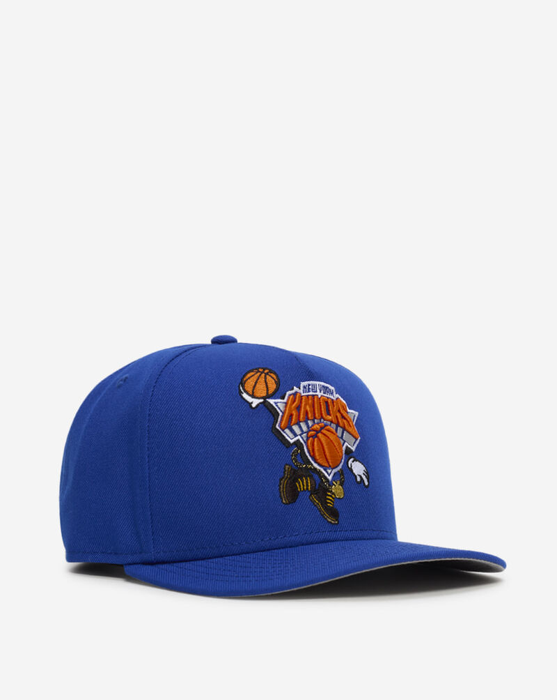 New Era 9Fifty New York Knicks Cartoon A-Frame Snapback Hat 60800167 Blue 1