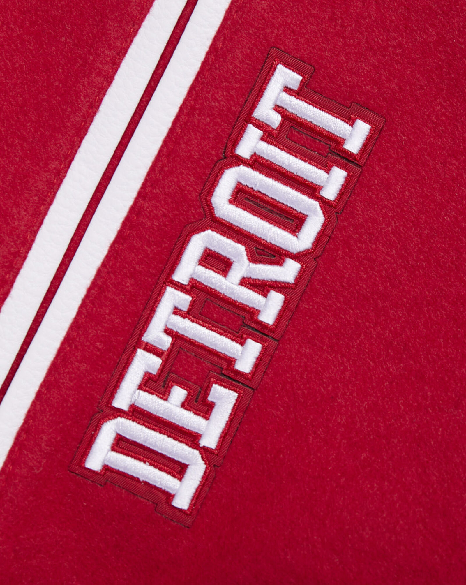 Detroit Red Wings Retro Classic Rib Wool Varsity Jacket
