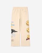 Smoke Rise Kids' Cropped Pull Over Tiger Smiley Fleece Pant BFP26F669SNZ cream 2