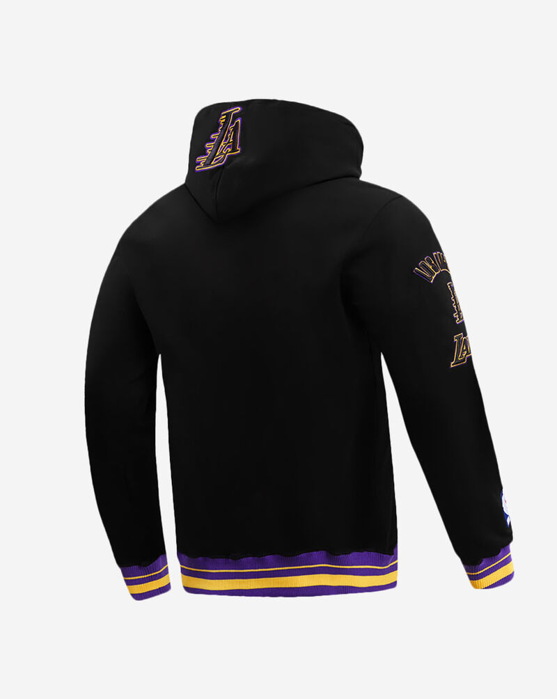 PRO STANDARD Los Angeles Lakers Retro Classic Fleece Pull Over Hoodie BLL555996-BKY Black 3