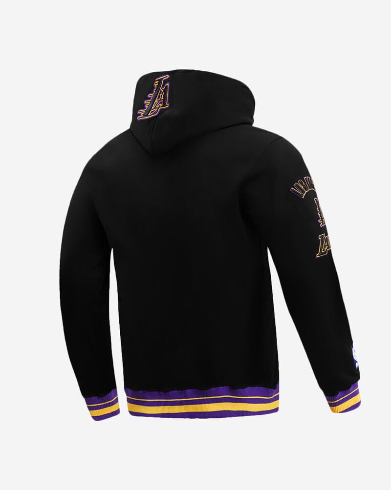 PRO STANDARD Los Angeles Lakers Retro Classic Fleece Pull Over Hoodie BLL555996-BKY Black 3