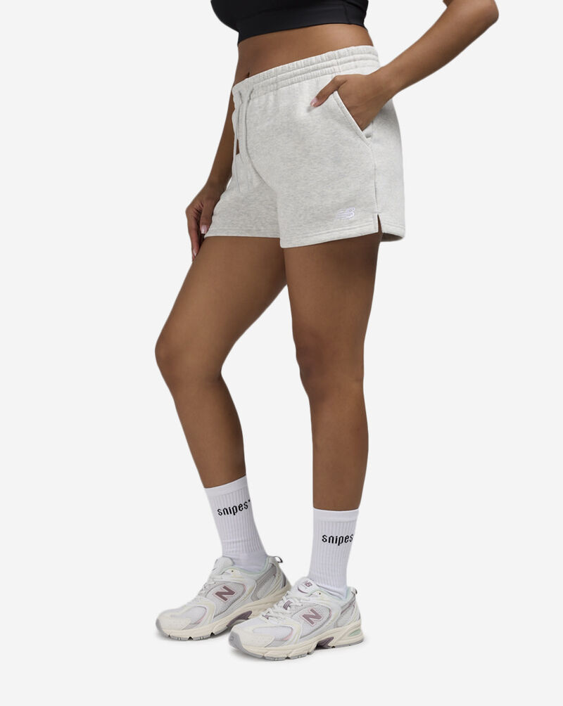 New Balance Sport Essential Fleece Logo Shorts WS51501-AHH Grey 1
