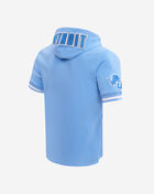 PRO STANDARD Detroit Lions Chenille Double Knit Short Sleeve Pull Over Hoodie FDL1410269-UNI Blue 3