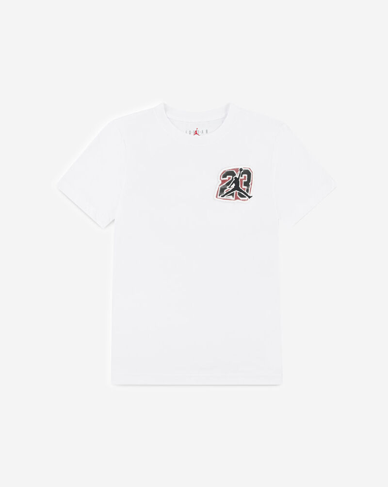 Jordan Big Kids' Jersey Collage T-Shirt 95D737-001 White 1