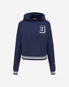 PRO STANDARD Dallas Cowboys Mash Up Rib Fleece Cropped Pull Over Hoodie FDCC42382-MDN Blue 1