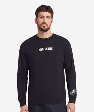 Philadelphia Eagles Wingspam Drop Shoulder Long Sleeve Tee