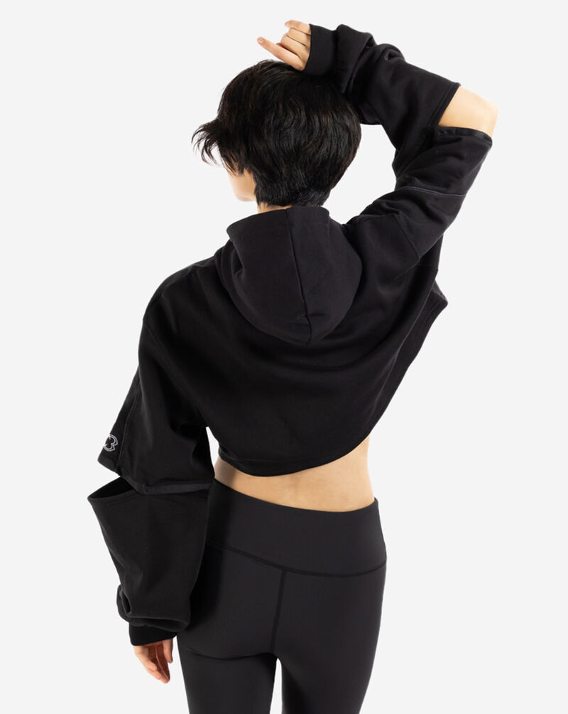 Reebok Cardi Cropped Hoodie HS4307 Black 3