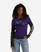 Von Dutch Mesh Long Sleeve Top  7VND5B0796SN Purple 1