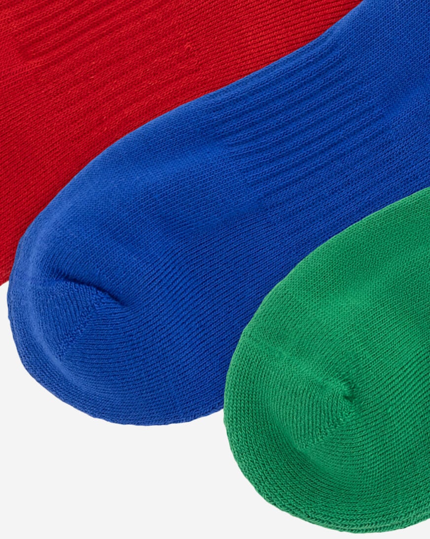 Shop Polo Ralph Lauren 6Pk Color Logo Quarter Socks (L) 824682PK3