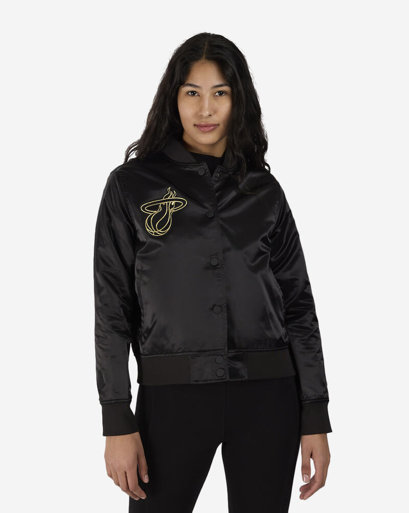 PRO STANDARD Miami Heat Holiday Glam Satin Jacket BMHU512448-BLK Black 1