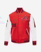 Atlanta Braves Old English Rib Wool Varsity Jacket