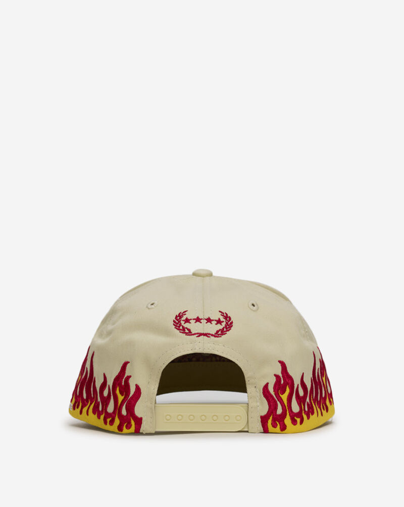 Field Grade Yerba Mala Flames Twill Trucker Hat 1005205 cream 3