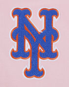 PRO STANDARD New York Mets Classic Chenille Double Knit Pull Over Hoodie  LNM531580-PNK Pink 4