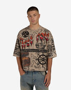 First Row Buried Fortune Cropped Terry Tee FRM1054S-KHA Beige 1