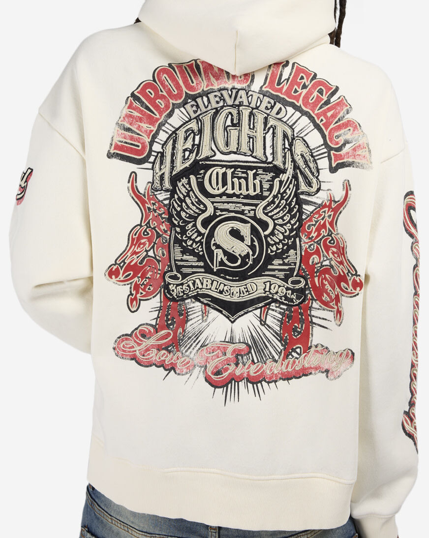Shop Smoke Rise Legacy Hoodie FO25699SNZ-ECRU cream | SNIPES USA