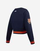 Big Girls' Detroit Tigers Retro Classic Rib Fleece Crewneck