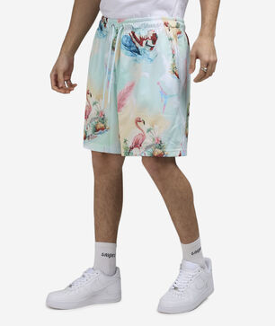 Essentials Printed Mesh Shorts