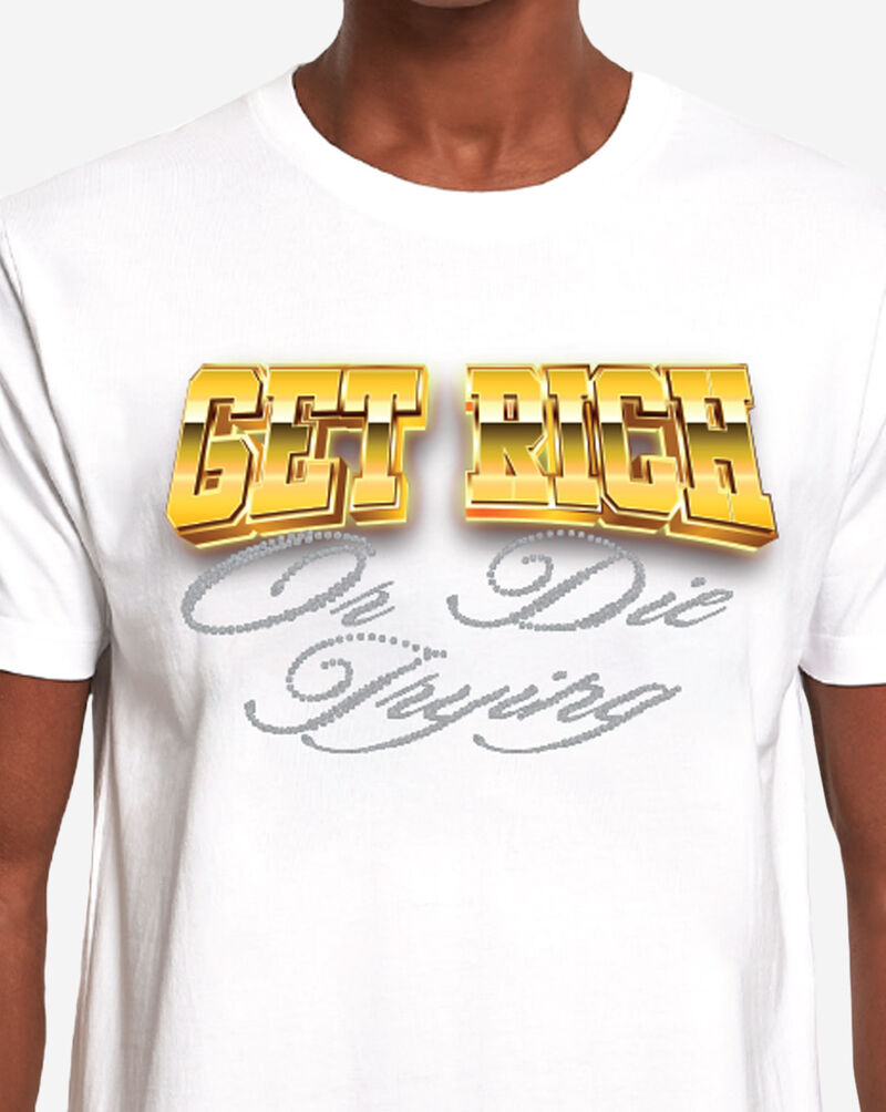 Mister Tee Get Rich or Die Trying Pearls Tee MTUS580-US-00220 White 3