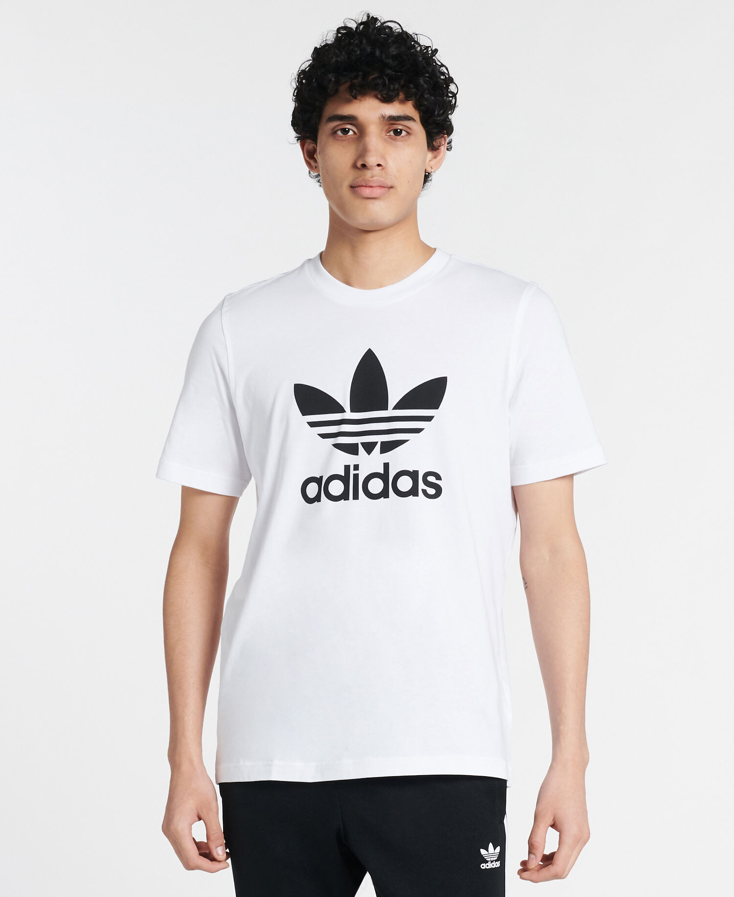 Shop adidas Trefoil Short Sleeve Tee H06644 black | SNIPES USA