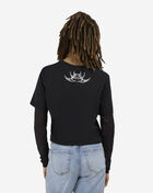 Smoke Rise Flocked Mesh Long Sleeve Top RKT26S401SN-BLACK-MINERAL Black 2