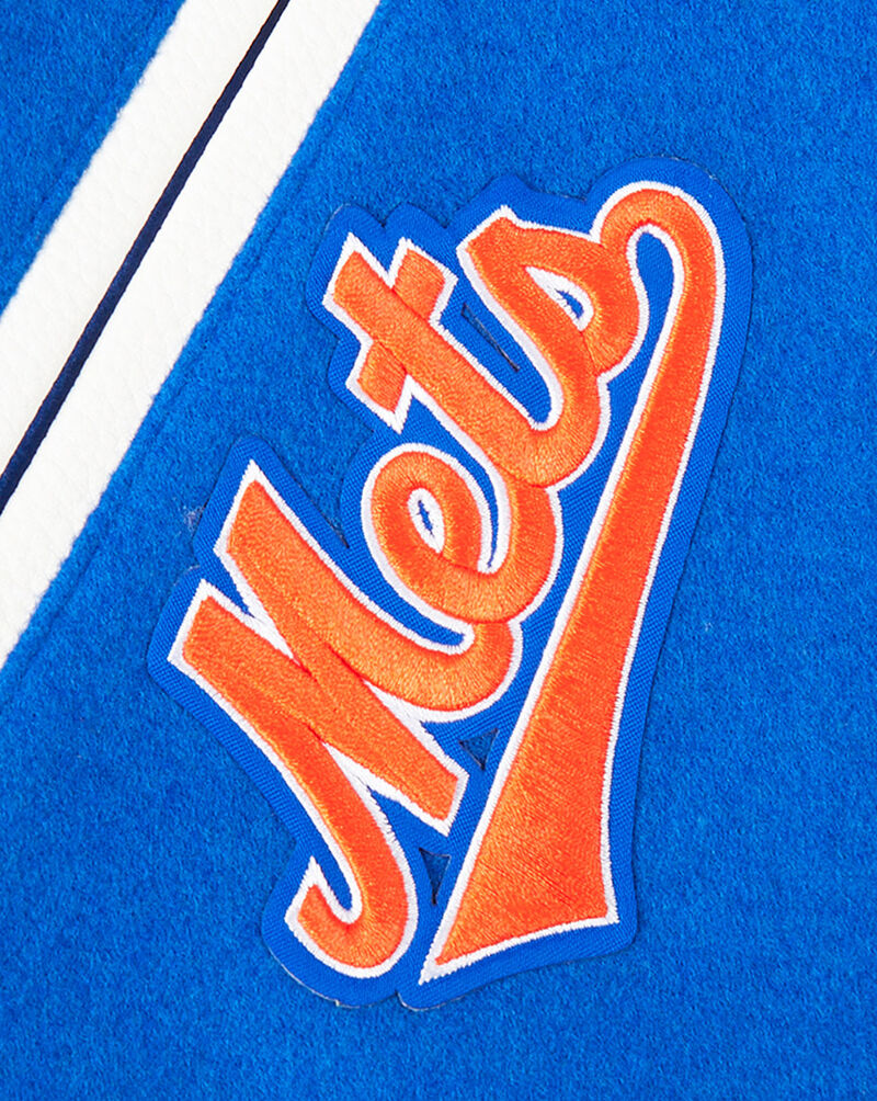 PRO STANDARD Big Boys' New York Mets Retro Classic Rib Wool Varsity Jacket LNMB7315079-ROR Blue 4