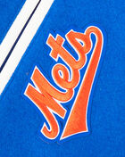 Big Boys' New York Mets Retro Classic Rib Wool Varsity Jacket