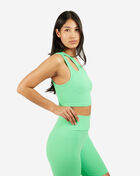 SNIPES Womens Snipes Ribbed Top SNQ223002W-GRN Green 2