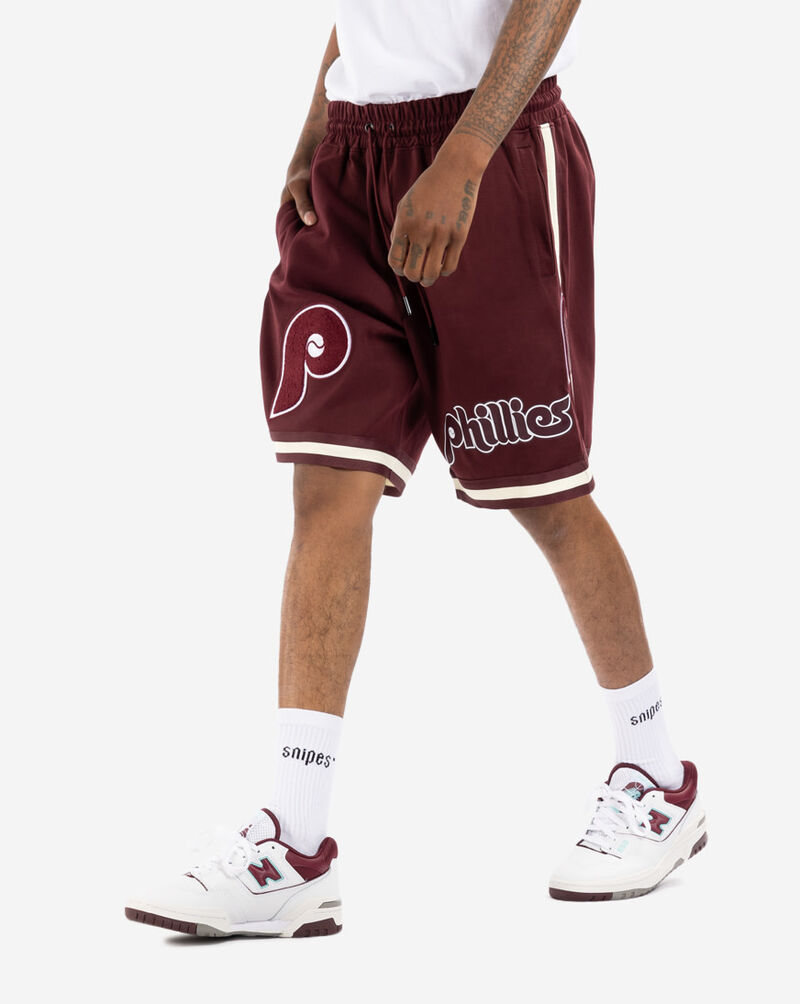 PRO STANDARD Philadelphia Phillies Chenille Team Shorts LPH331612-WNE Red 3