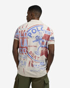 Printed Patchwork Polo Shirt
