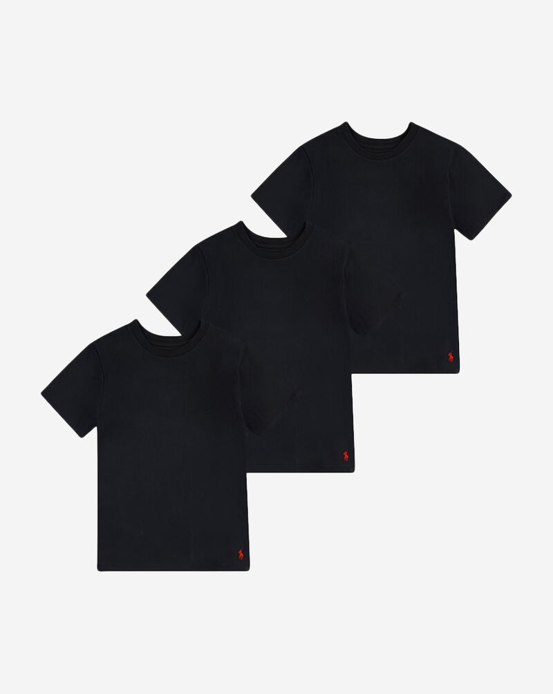 Polo Ralph Lauren Boys' 3-Pack Classic Fit Crew Tee (8-20) 9P5030-023 Black 1
